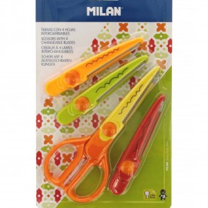 Ножницы фигурные набор ZIGZAG "Milan" с 3 сменными насадками-лезвиями, 160мм, 14930904